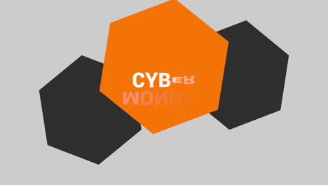 Cyber-Monday-with-orange-hexagon-on-white-modern-gradient