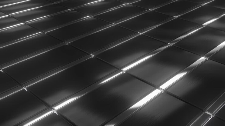 Abstract Metallic Tiles Pattern