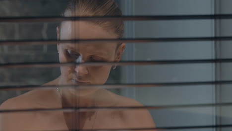 woman applying night facial cream