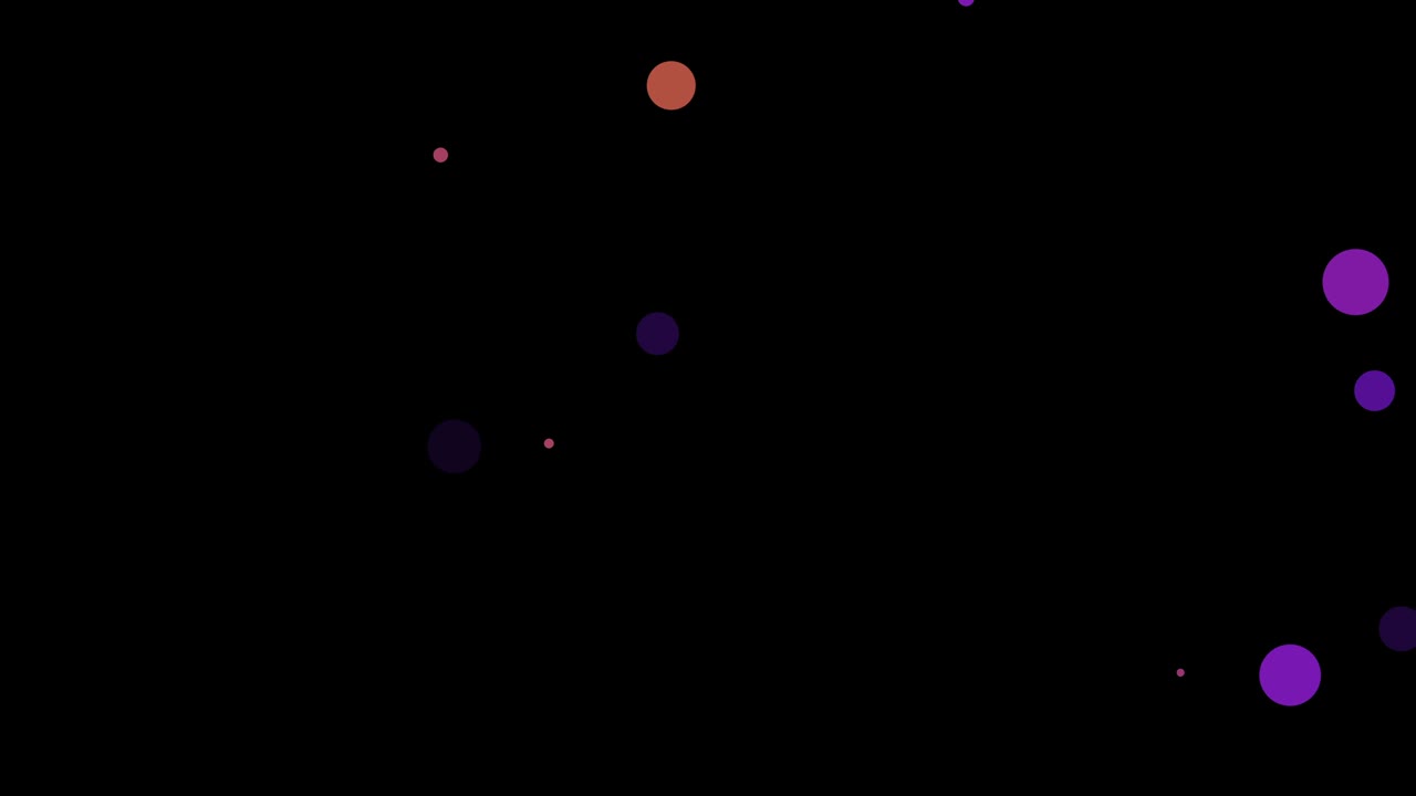 fondo negro con círculos móviles