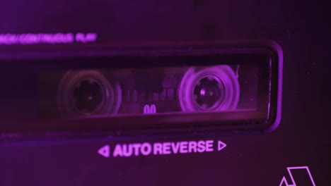 retro radio tape recorder, audio cassette close-up. listening to music, old radio boom box player, macro of vintage music listening.