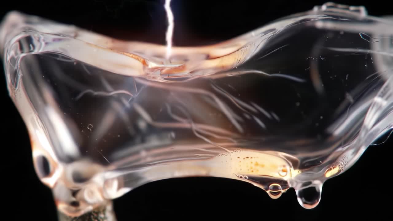 Intricate Dynamics of Liquid and Light: A Fascinating Journey Through the Transformation of Water Droplets Captured in Stunning Detail