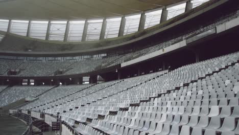 empty spectators seat in a stadium 4k