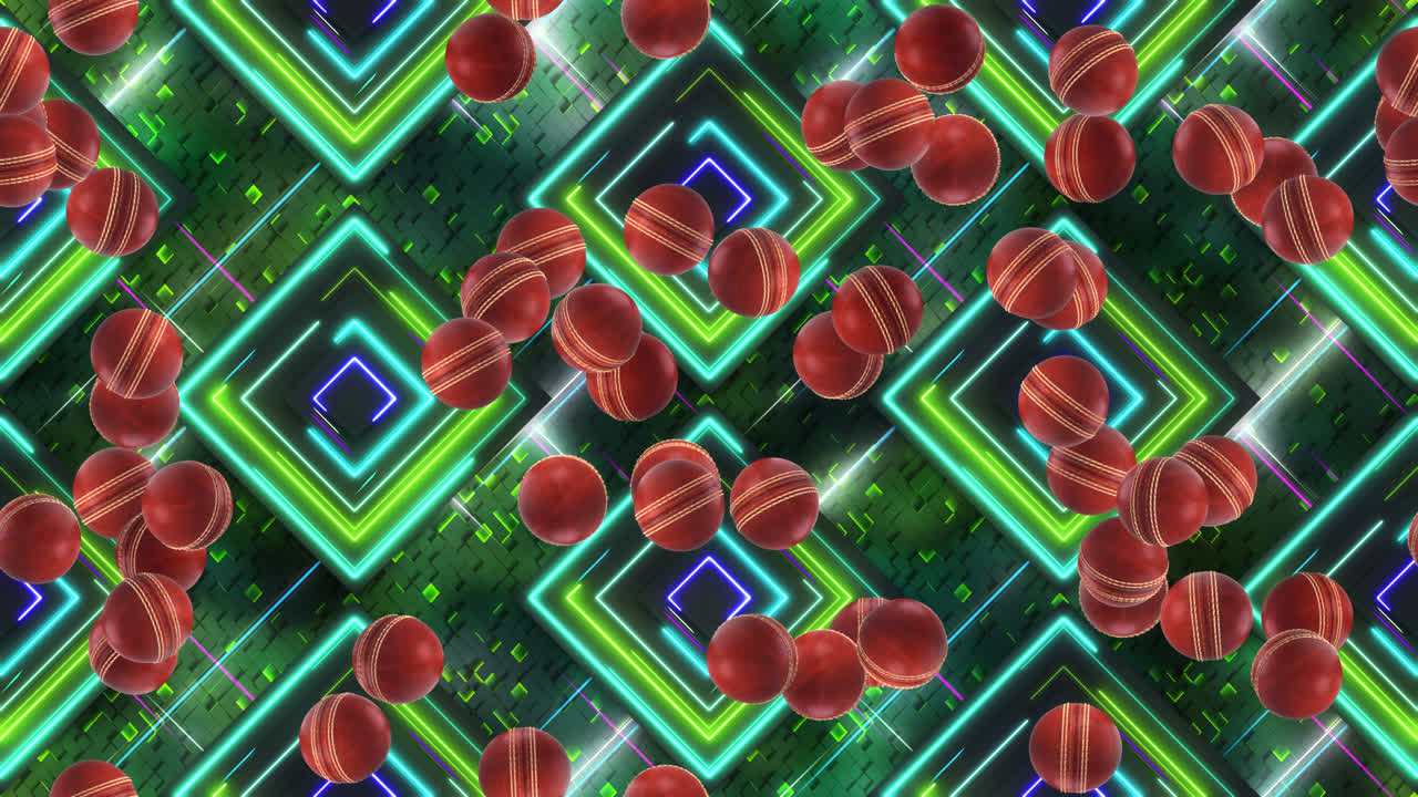 크리켓 배경 루프 타일 전기 회전