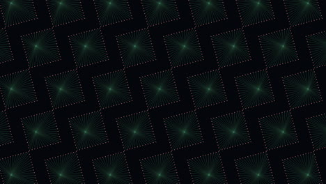 diagonal black and green checkerboard pattern with diamond center