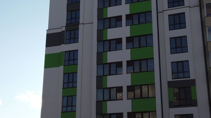 Architettura di Ivano-Frankivsk, Ucraina. Scatto nel pomeriggio