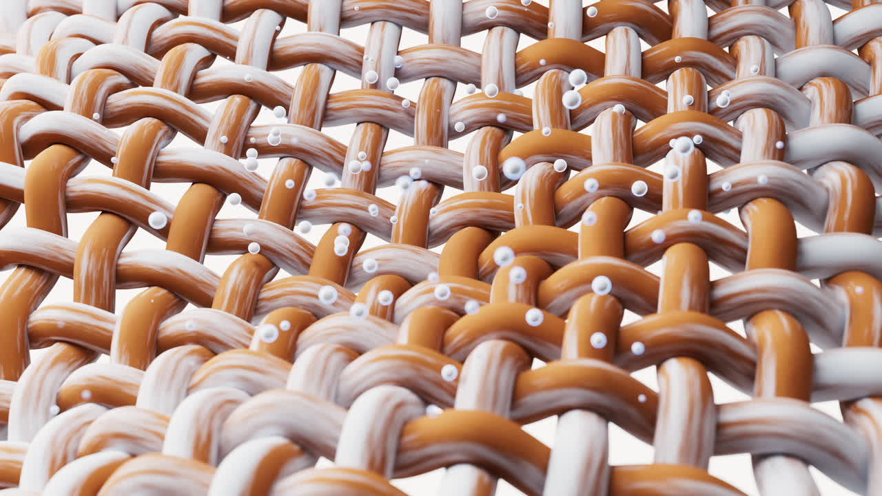 Cleaning the wave cloth with microscopic details, 3d rendering