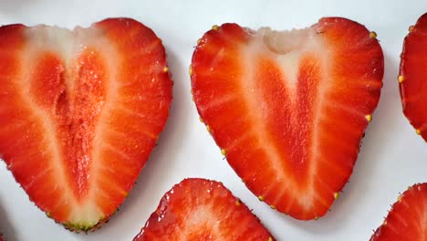 strawberry background motion design video. wiggle color texture close up