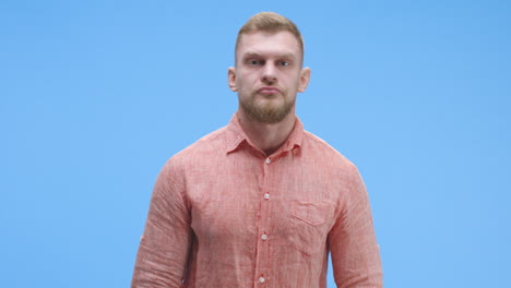 man expressing anger and frustration