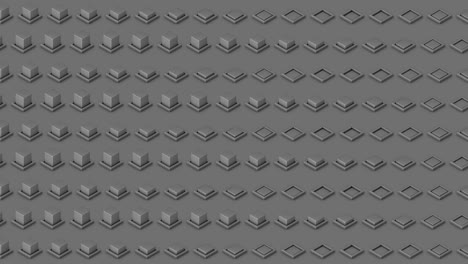 fondo isométrico abstracto cubos grises botones ondas horizontales movimiento