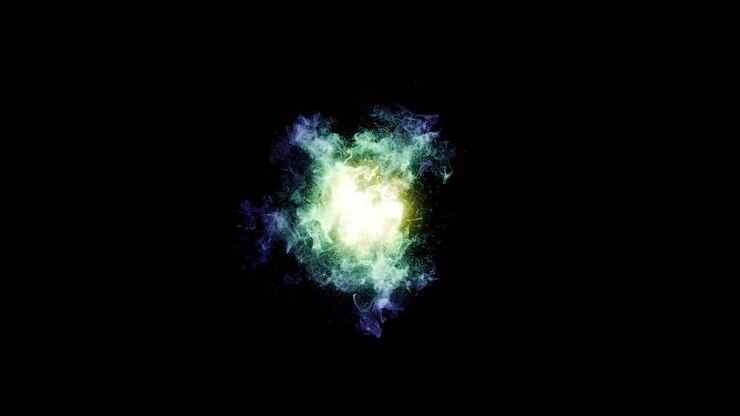 explosion abstraite de lumière