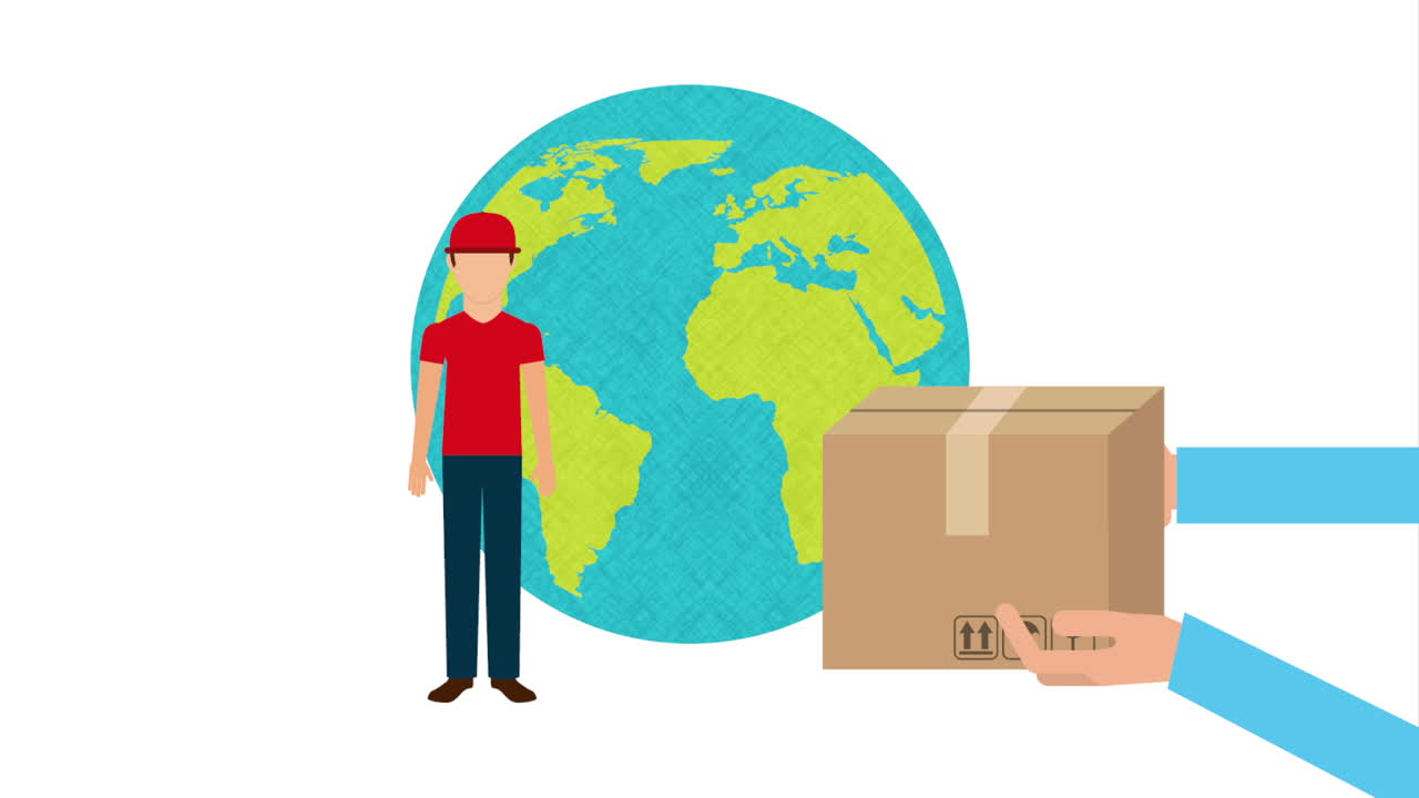 배달 서비스 디자인, 비디오 애니메이션