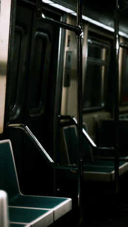 empty subway car interior