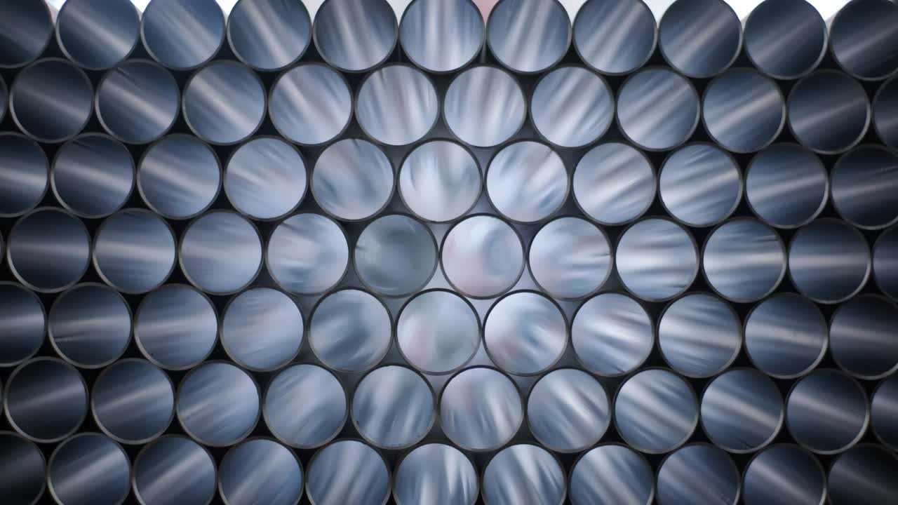 철제 파이프의 추상적인 배경