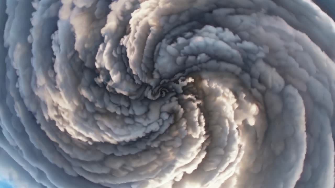 Spiral Storm Clouds