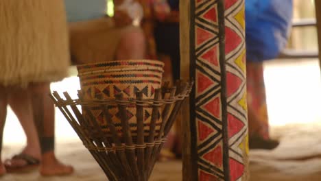 indigenous woven basket made by an indigenous tribe of the amazon near manaus in the amazon rainforest