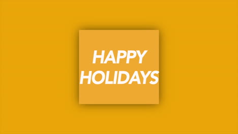 Happy-Holidays-in-frame-on-yellow-modern-gradient