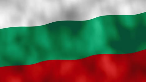 bulgarian flag waving in the wind