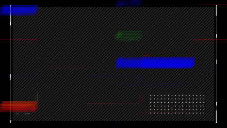 animatie van scrambled tv tegen drak achtergrond