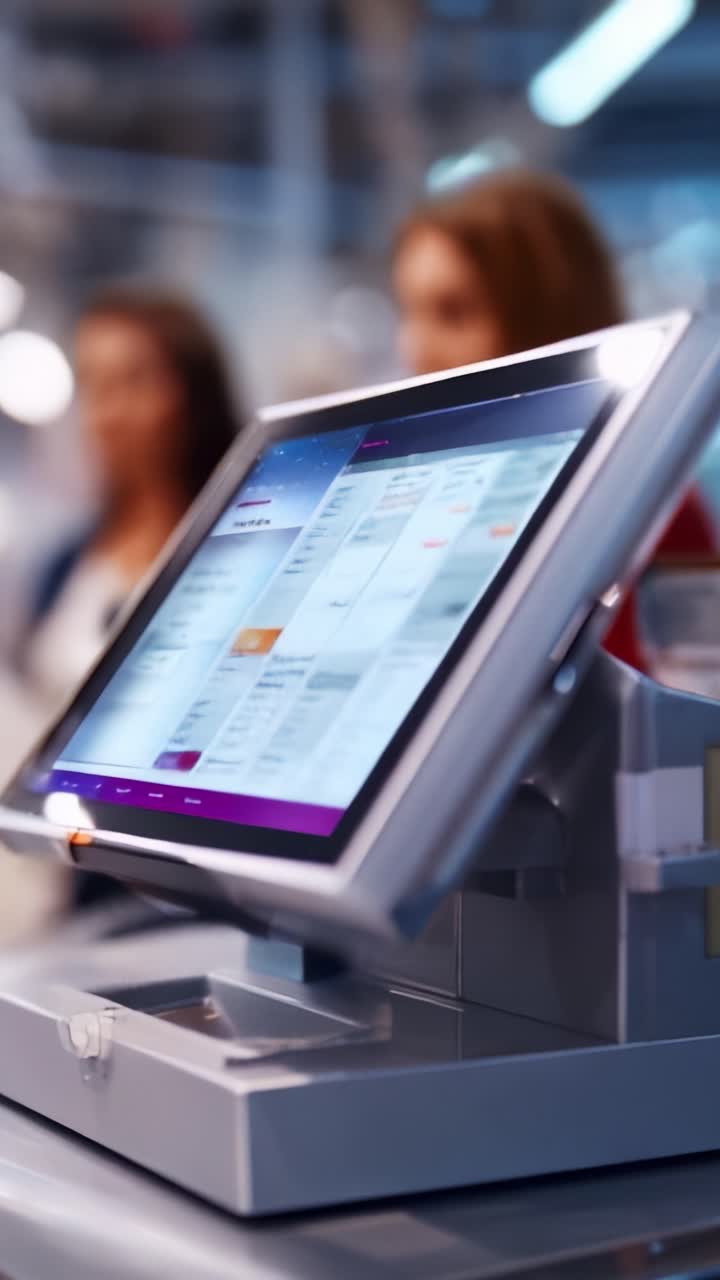 Modern Point of Sale System with Touchscreen Interface and User ...
