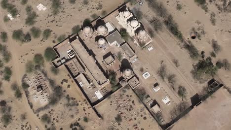 aerial view of mosque near derawar fort