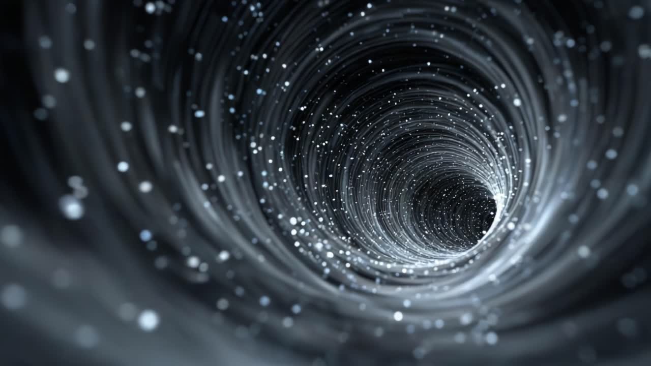 An Intriguing Perspective of a Cosmic Spiral: Exploring the Depths of a Mysterious Vortex Filled with Stars and Cosmic Dust