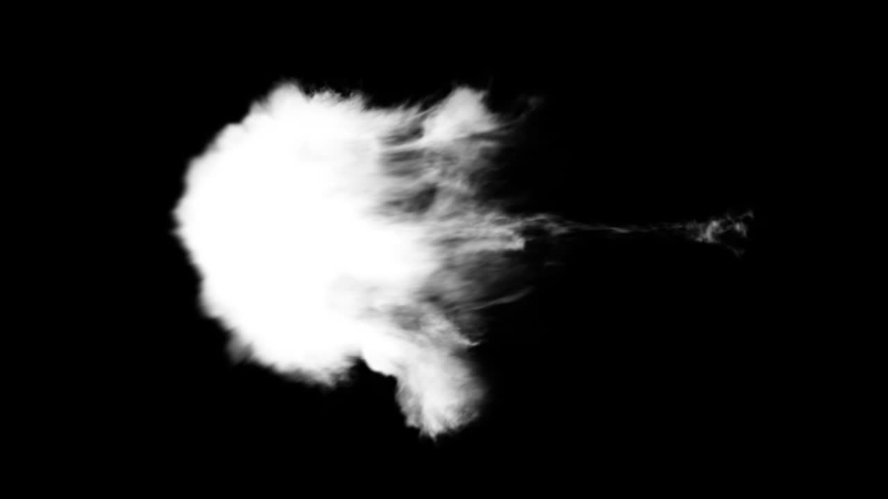 중간 크기의 연기 후프 또는 알파 채널을 가진 먼지 후프