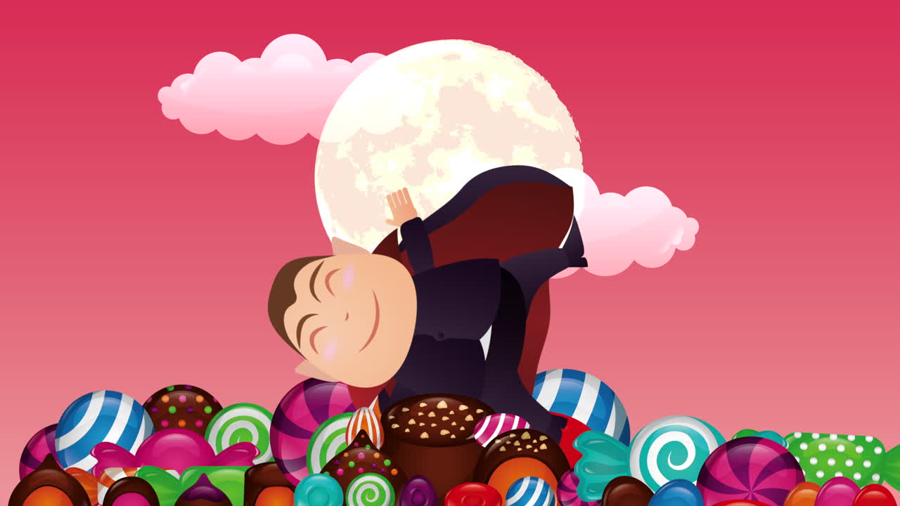 할로윈 드라라와 달한 사탕