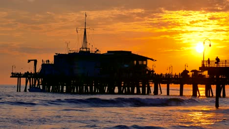 sunset at the pier