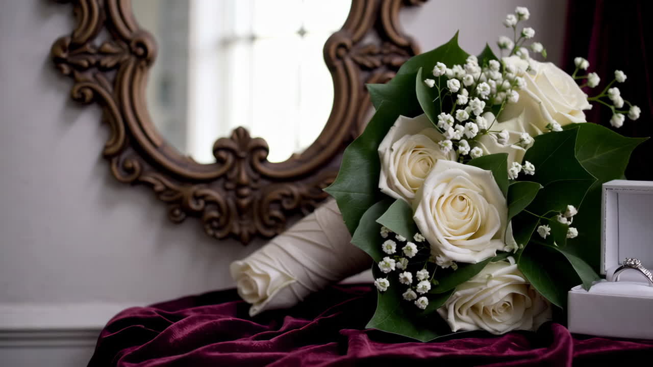 Beautiful Wedding Bouquet and Ring