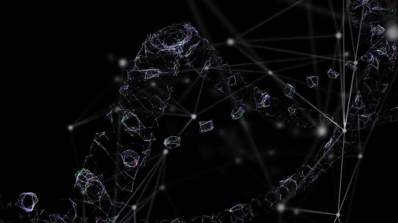 검은 바탕에 대한 연결의 웹