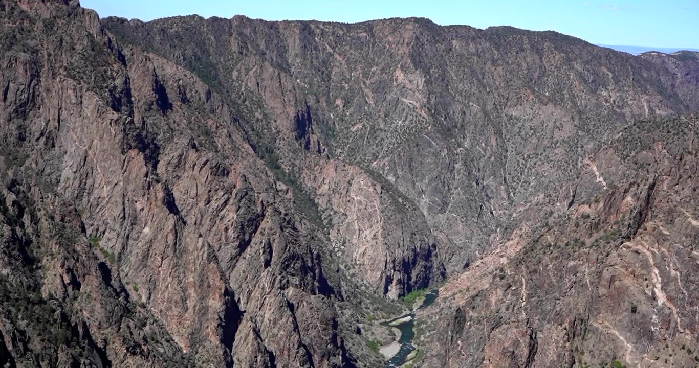 Vista panoramica del Parco Nazionale Black Canyon of the Gunnison, Colorado.