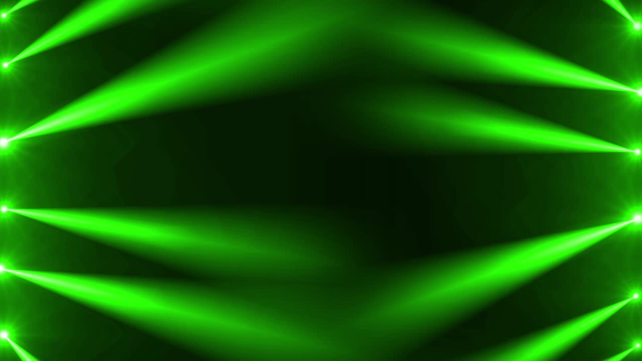 animación de bucle de la etapa de luz de punto verde