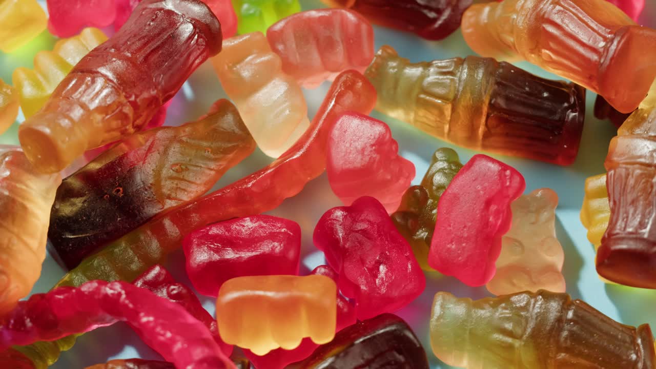 caramelos de goma de colores