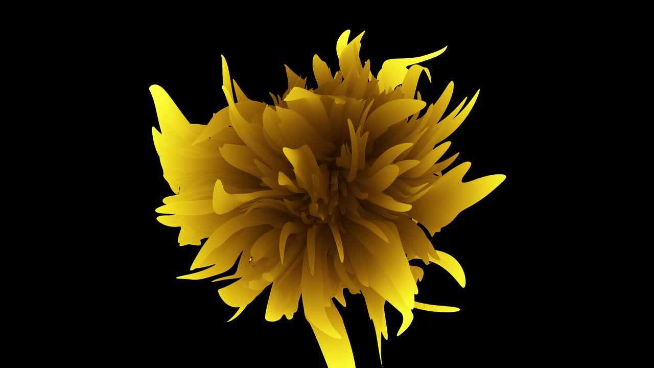 organismo animal amarillo futurista en el espacio submarino