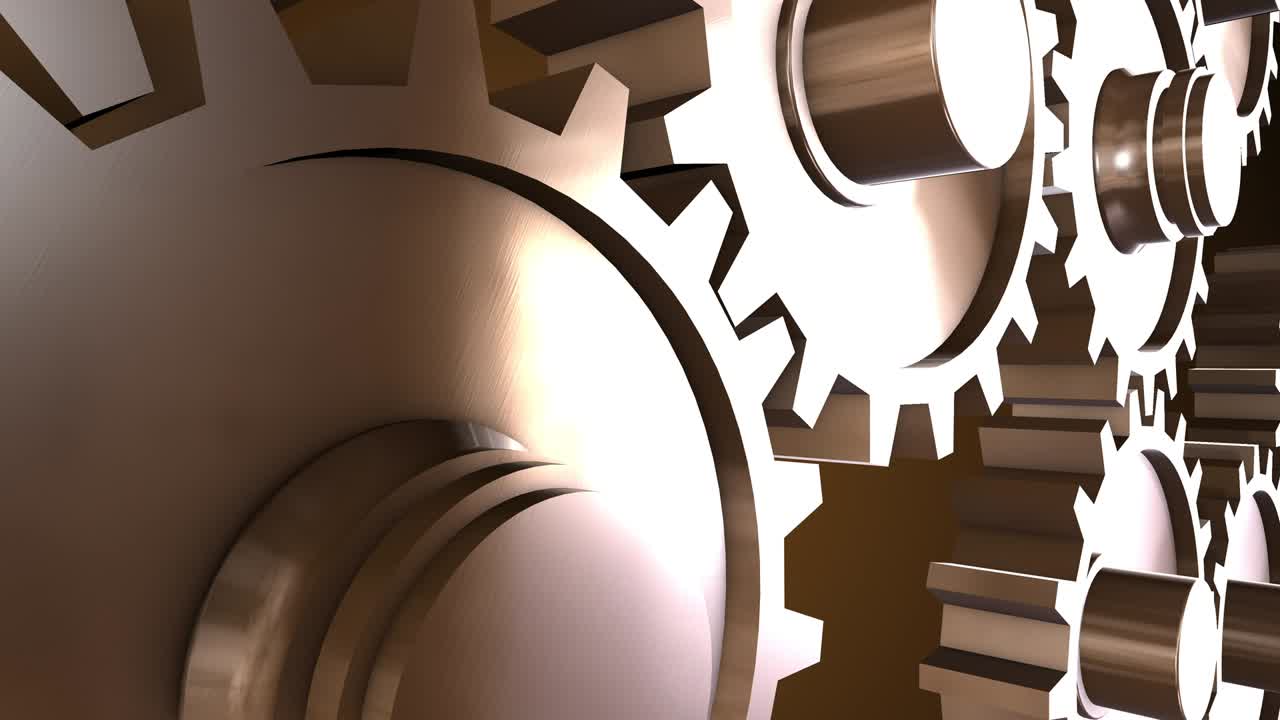 передачи вращаются с точной точностью в механизме старых часов.