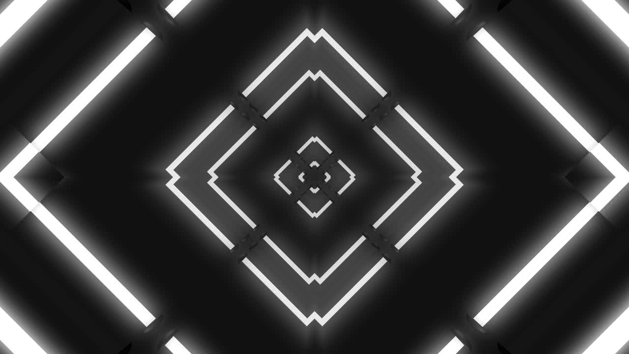 Terowongan Neon Abstrak