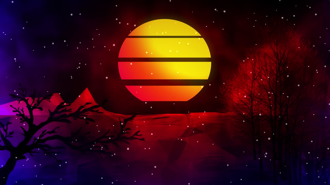 fondo retro de los años 80 - resolución 4k - video de stock en bucle