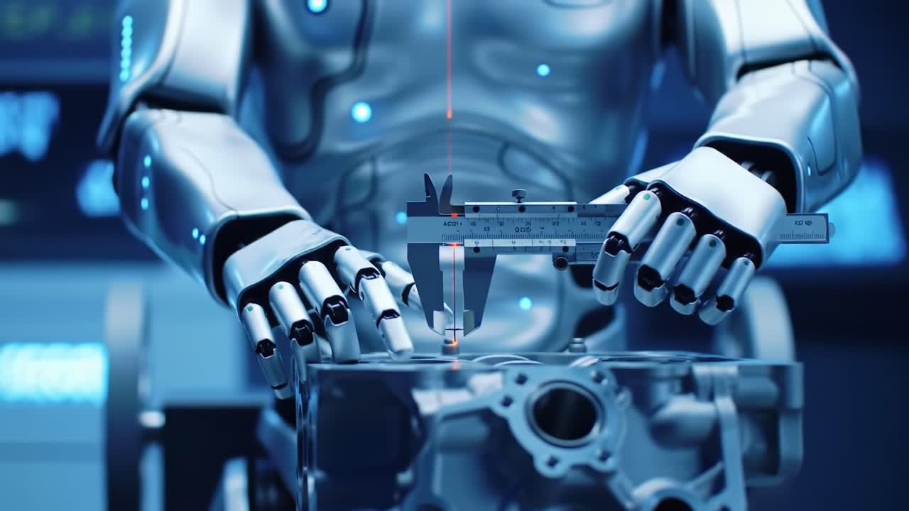 Advanced Robotics in Precision Engineering: A Robot Utilizing Tools for Mechanical Measurements and Assembly in a High-Tech Environment