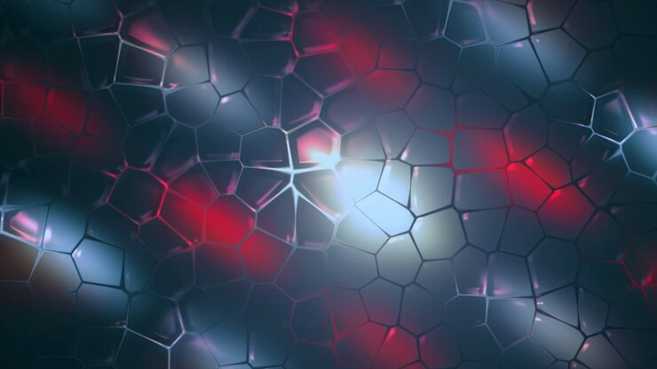 Abstract Geometric Pattern Background with Red and Blue Colors