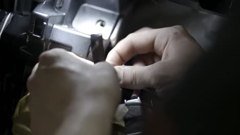 car interior wiring repair