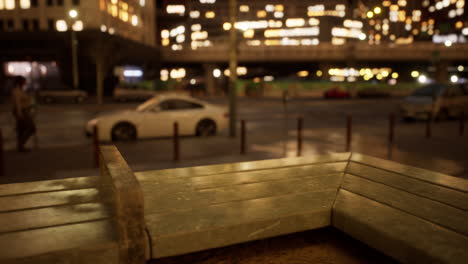 beautiful hyperlapse timelapse of night miami city traffic