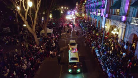 Footage-of-a-parade-in-Mexico