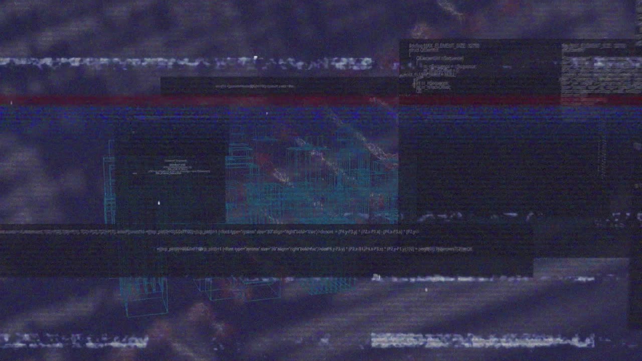 animación del procesamiento de datos sobre la interferencia