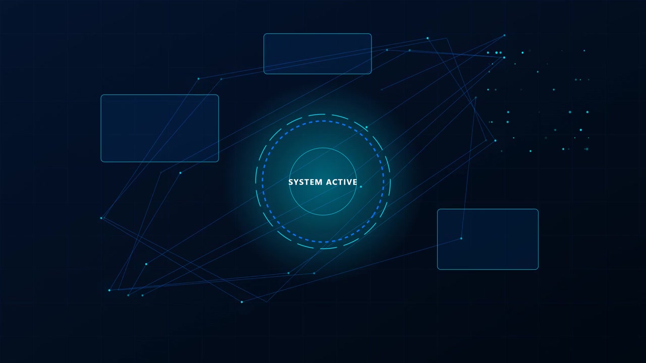 Digital Interface Display with System Active Notification