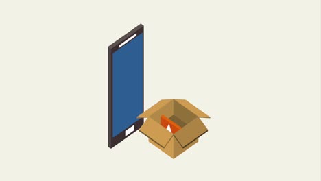 caja de almacenamiento de teléfonos inteligentes descarga y carga de datos