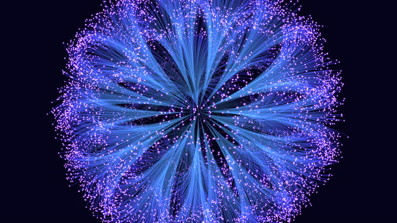 red compleja de líneas y formas interconectadas