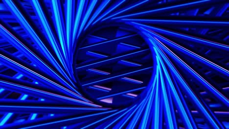 líneas azules abstractas y patrón en espiral
