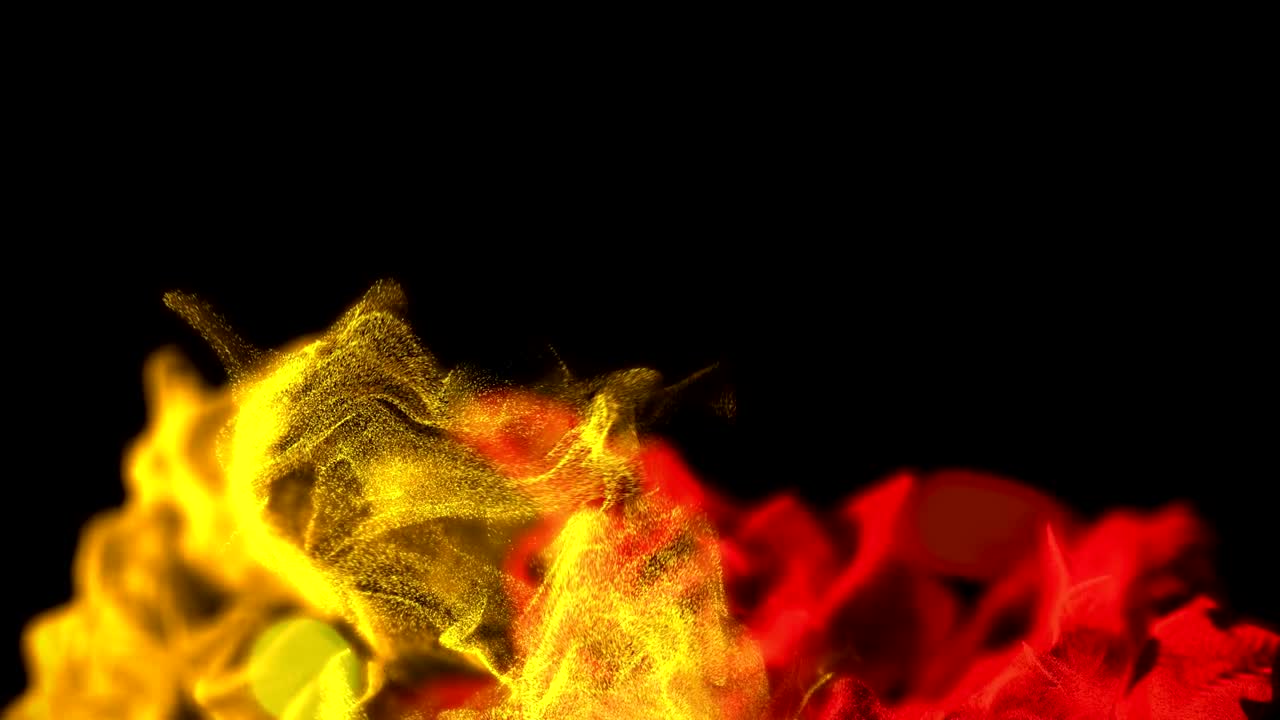 estallidos de llama, hermosa animación de partículas, bucle