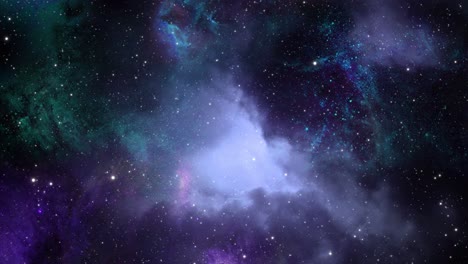vista de la nebulosa y las estrellas en el espacio 4k